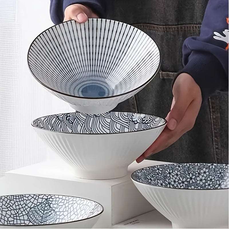 4-Piece Round Ceramic Bowl Set