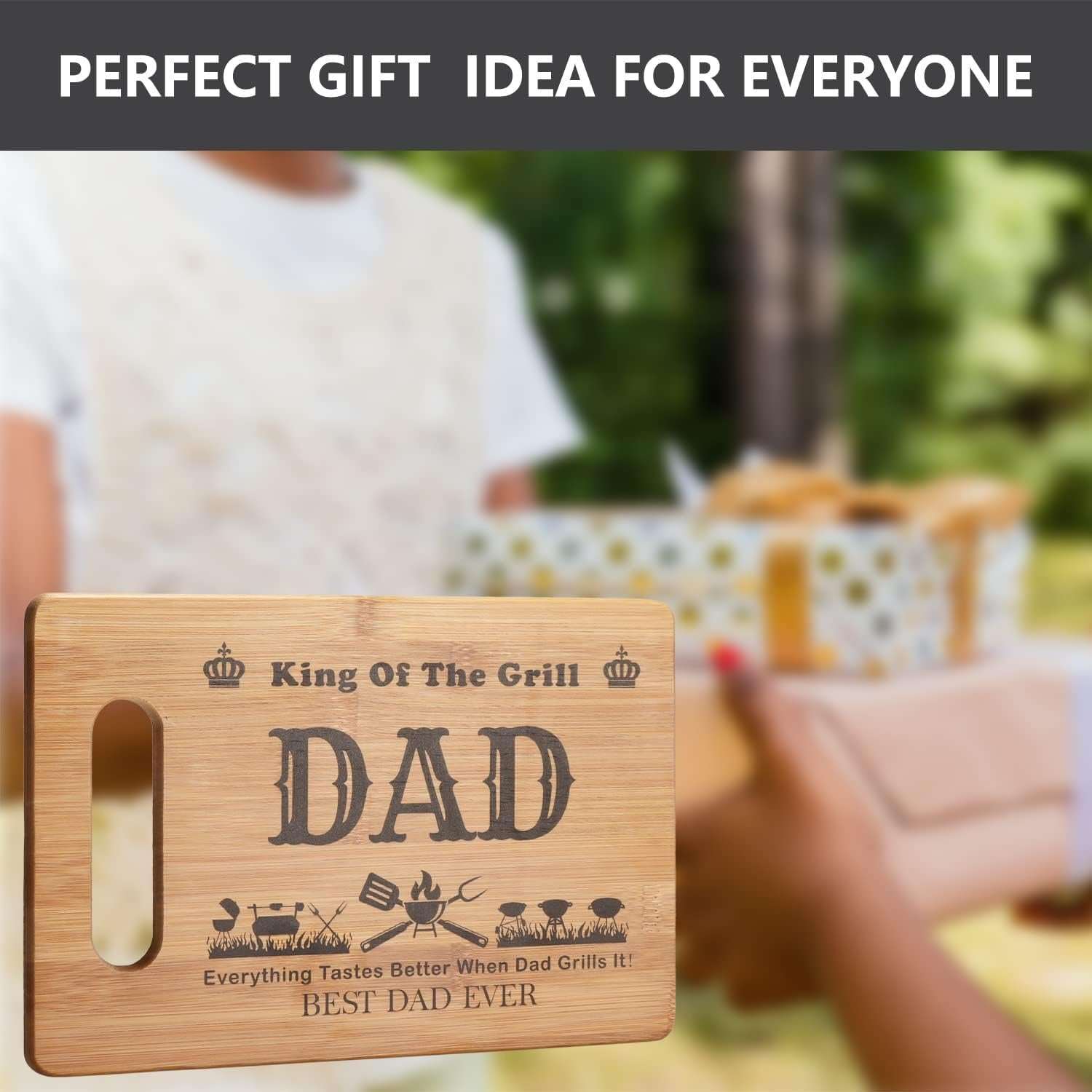Best Dad Gift: Engraved Bamboo Cutting Board for BBQs