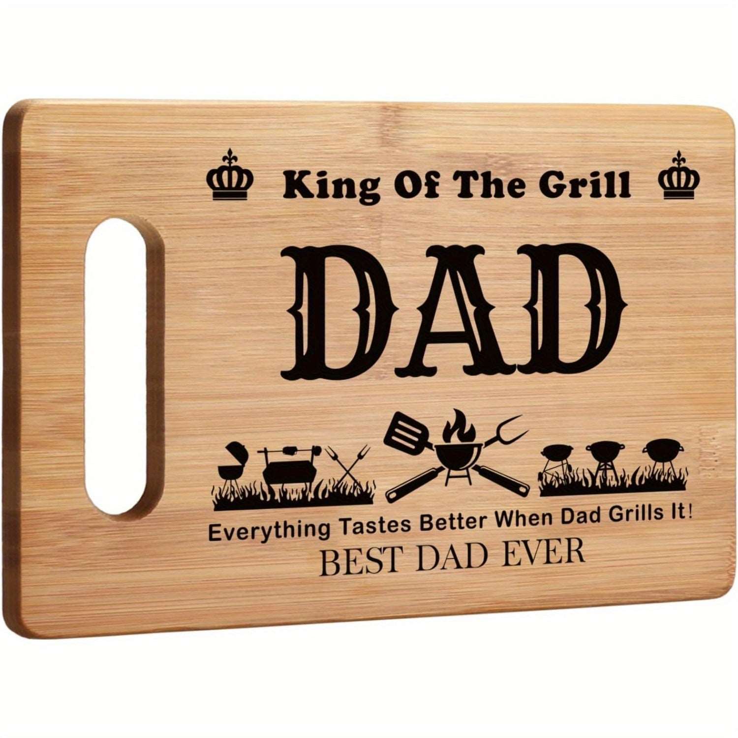 Best Dad Gift: Engraved Bamboo Cutting Board for BBQs