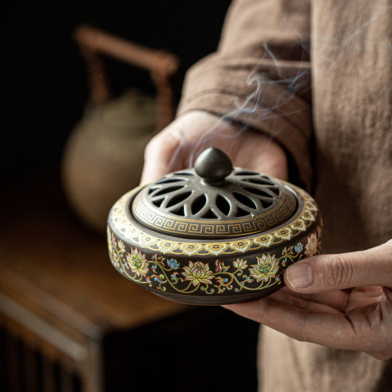 Ceramic Incense Burner Antique Sandalwood Incense Incense Tower