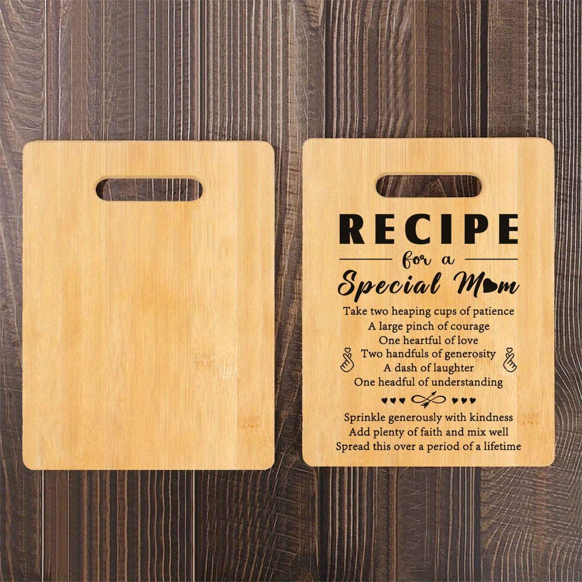 Bamboo Chopping Board: Engraved, Perfect Gift for Mom