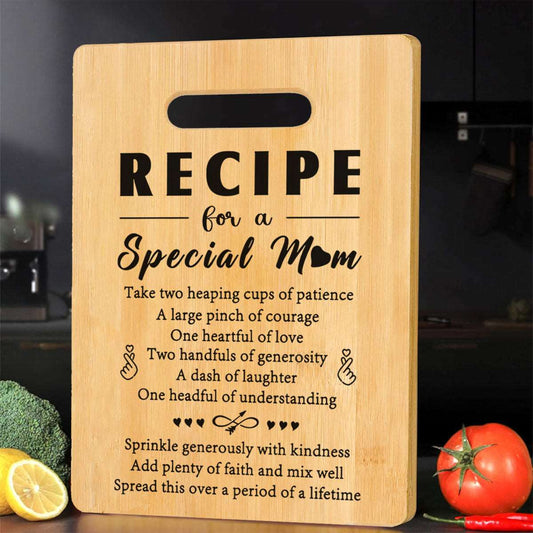 Bamboo Chopping Board: Engraved, Perfect Gift for Mom