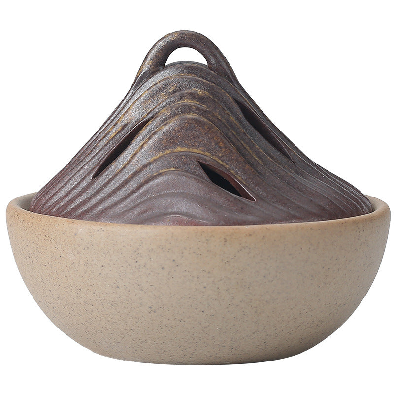 Ceramic Mountain Peak Backflow Incense Burner