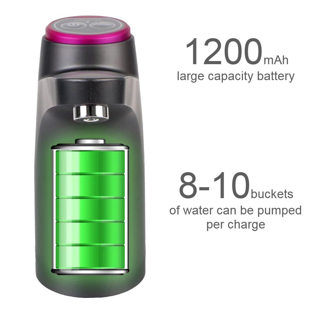 Gallon Bottle Drinking Switch Touch Control Automatic Water Dispenser Electric Water Pump Button Dispenser USB Charging