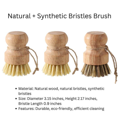 Natural Sisal Dishwashing Brush: Eco-Friendly Kitchen Cleaning Brush