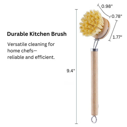 Natural Sisal Dishwashing Brush: Eco-Friendly Kitchen Cleaning Brush