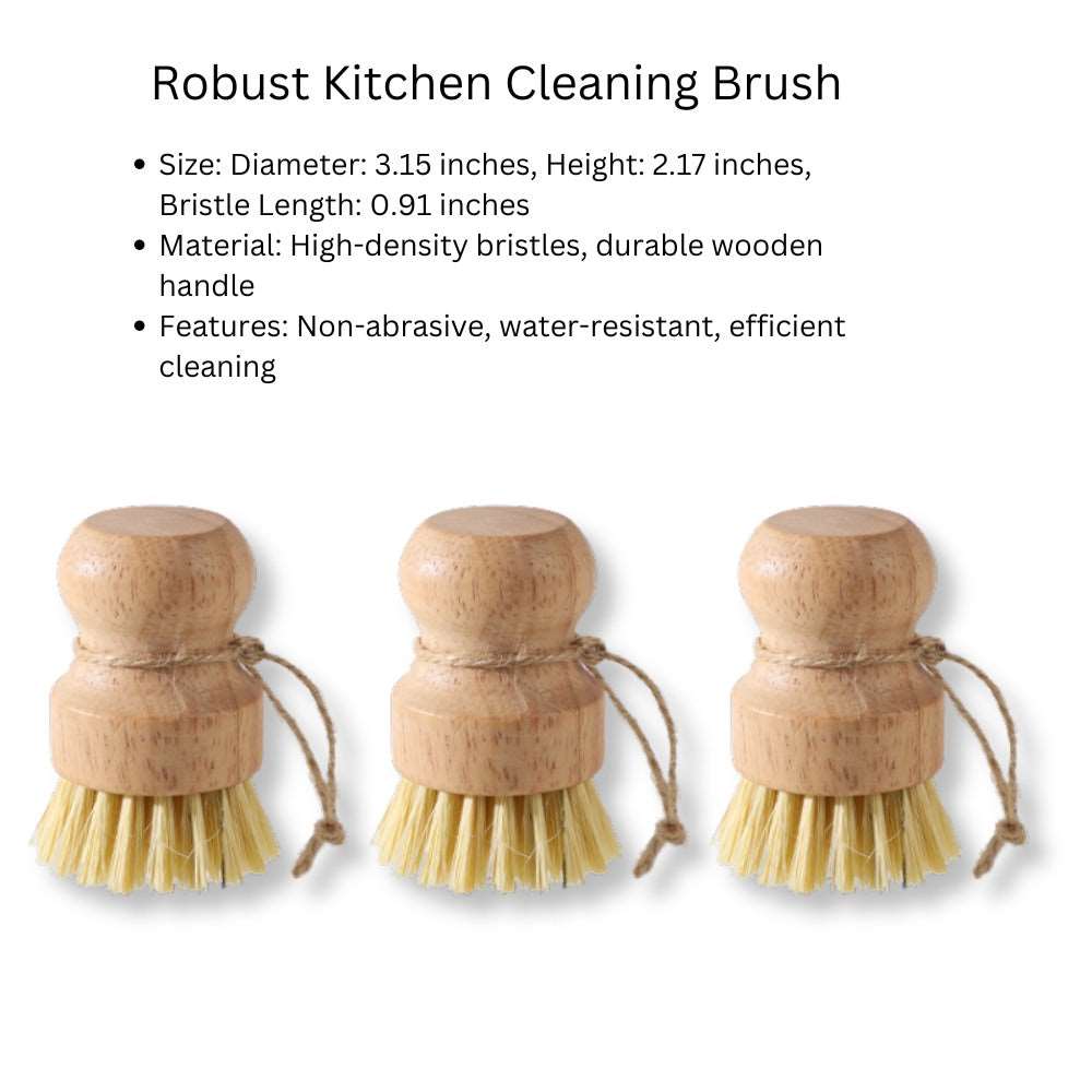 Natural Sisal Dishwashing Brush: Eco-Friendly Kitchen Cleaning Brush