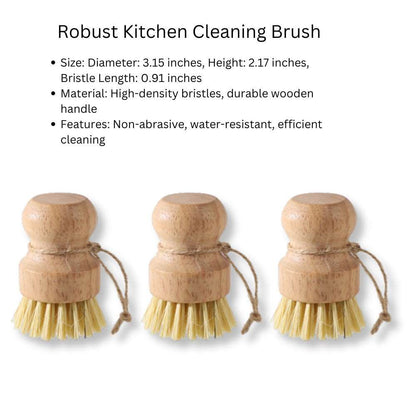 Natural Sisal Dishwashing Brush: Eco-Friendly Kitchen Cleaning Brush