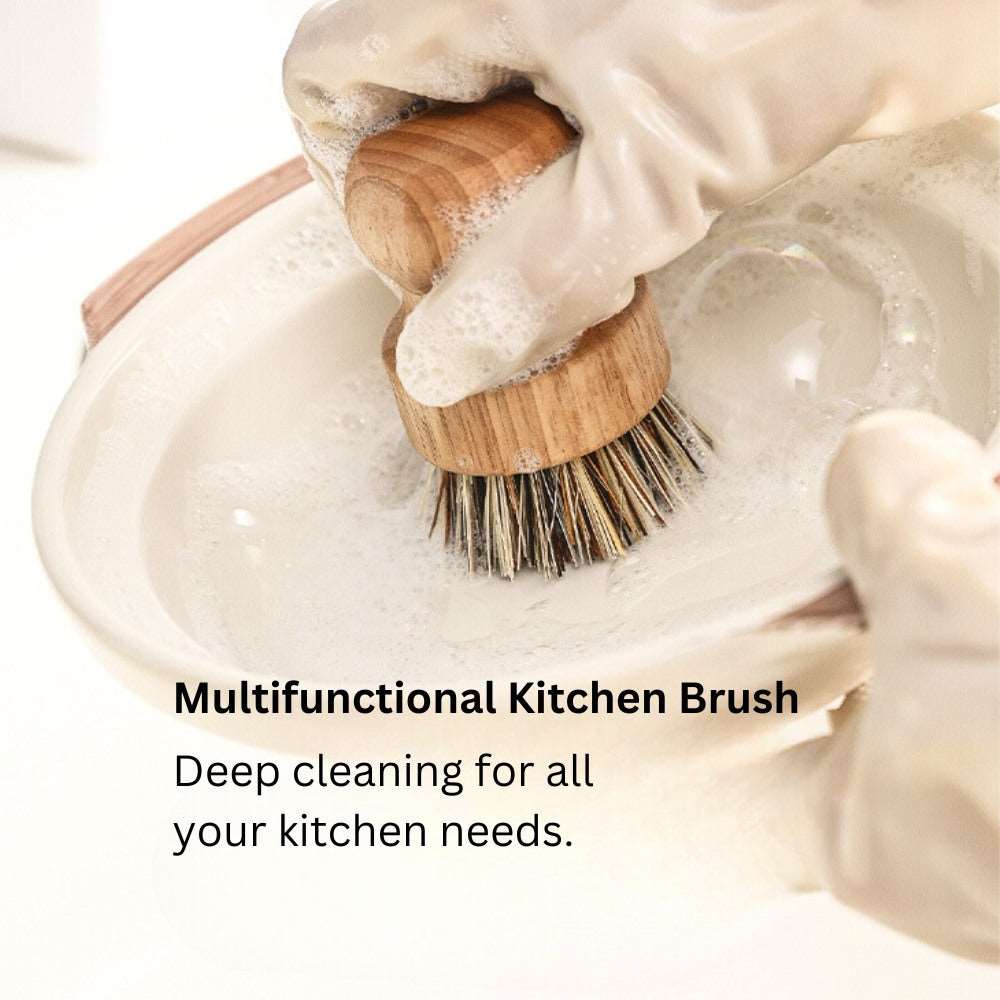 Natural Sisal Dishwashing Brush: Eco-Friendly Kitchen Cleaning Brush