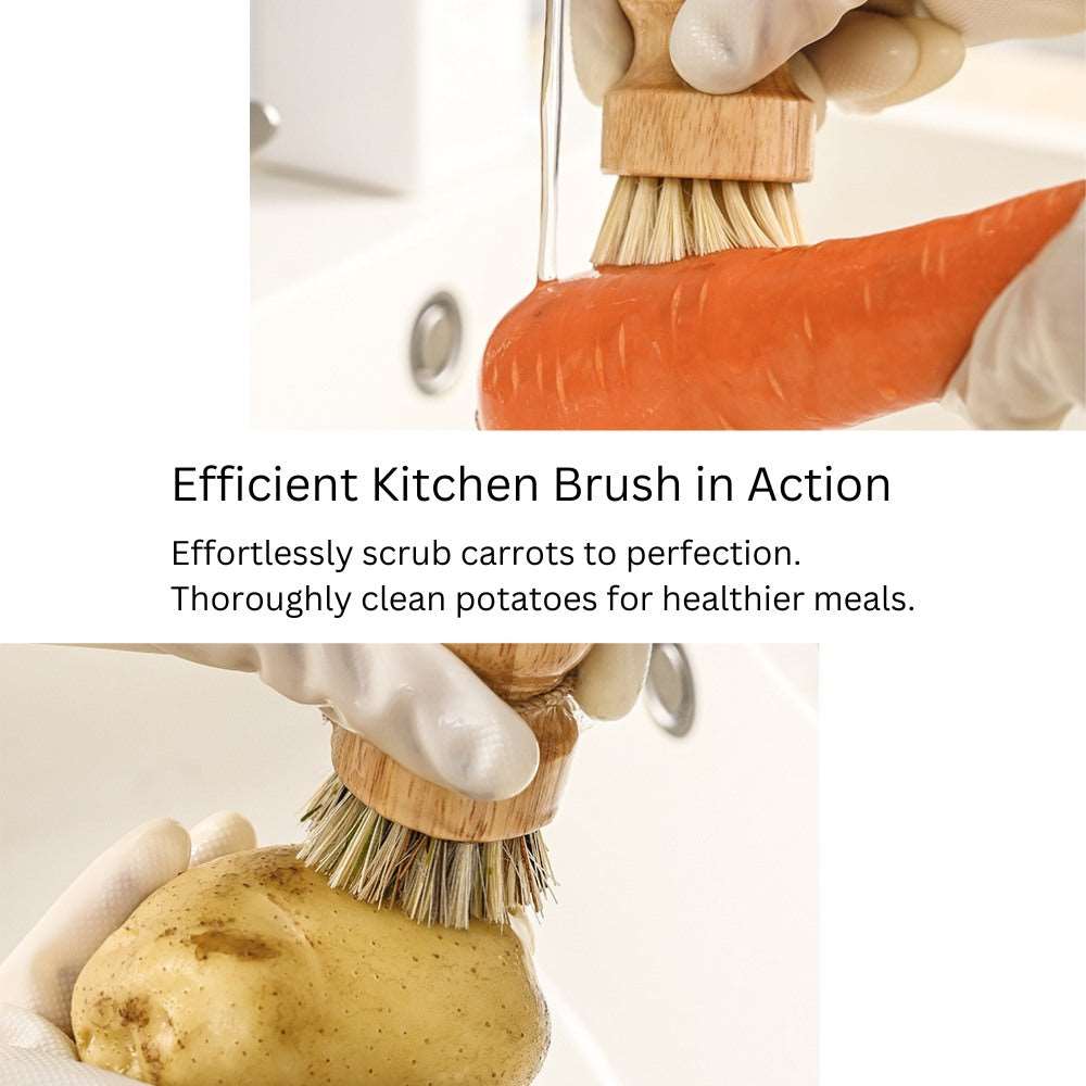 Natural Sisal Dishwashing Brush: Eco-Friendly Kitchen Cleaning Brush