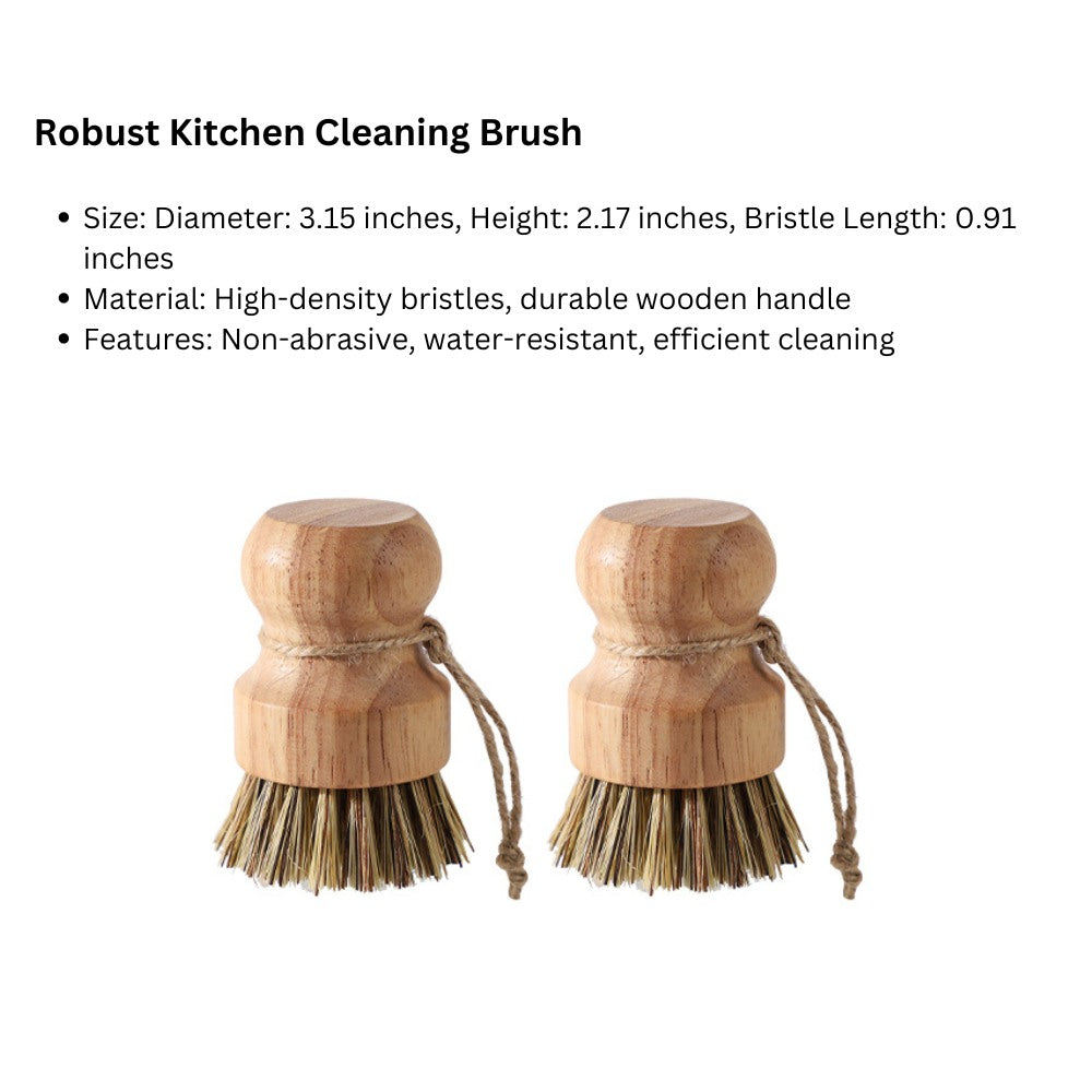 Natural Sisal Dishwashing Brush: Eco-Friendly Kitchen Cleaning Brush