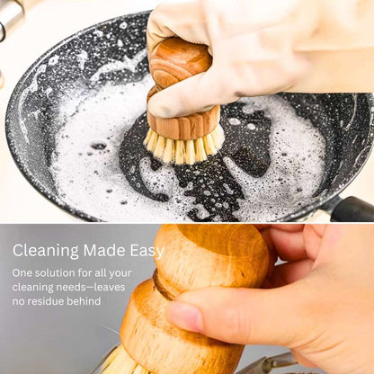 Natural Sisal Dishwashing Brush: Eco-Friendly Kitchen Cleaning Brush