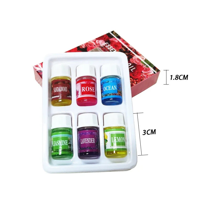 6pcs Water Soluble Parfum Essential Oils Set