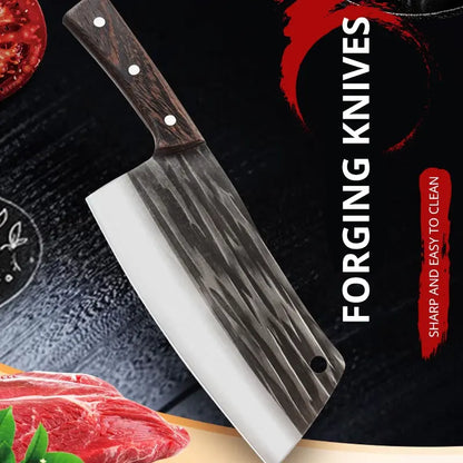 Handmade Forged Kitchen Knives: Traditional & Sharp