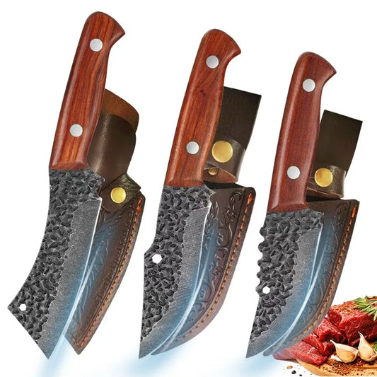 Handmade Forged Stainless Steel Kitchen Knife Knife Boning Knifes Fruit Knife Meat Cleaver Butcher Knife Cooking Knives BBQ