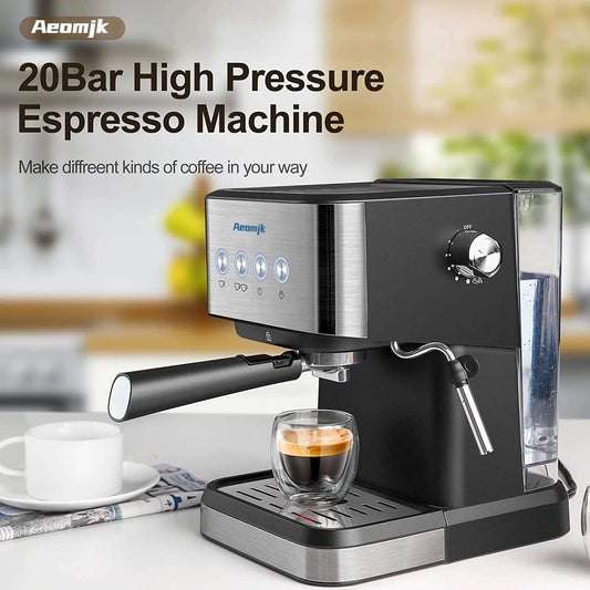 Aeomjk Italian Espresso Semi-automatic Coffee Machine Professional Coffee Makers Kitchen Espresso Machines US/EU/UK CM3010