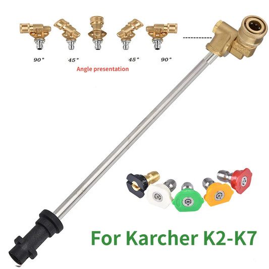 High-Pressure Wash Gun Extension for Karcher K Series - 180° Pivot