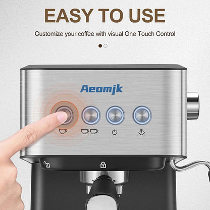 Aeomjk Italian Espresso Semi-automatic Coffee Machine Professional Coffee Makers Kitchen Espresso Machines US/EU/UK CM3010