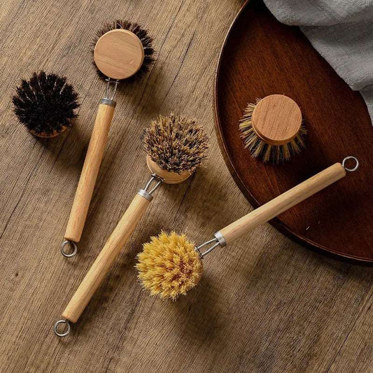 Replaceable Dish Brush for Household Cleaning