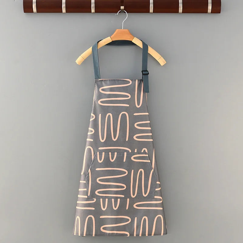 Canvas Waterproof Kitchen Apron: Fashionable & Functional