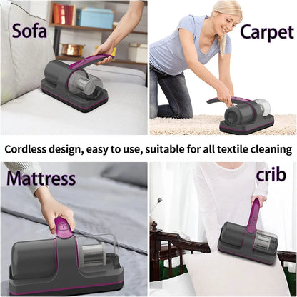 Cordless UV Bed Vacuum Cleaner – Powerful Mite Removal & Deep Cleaning