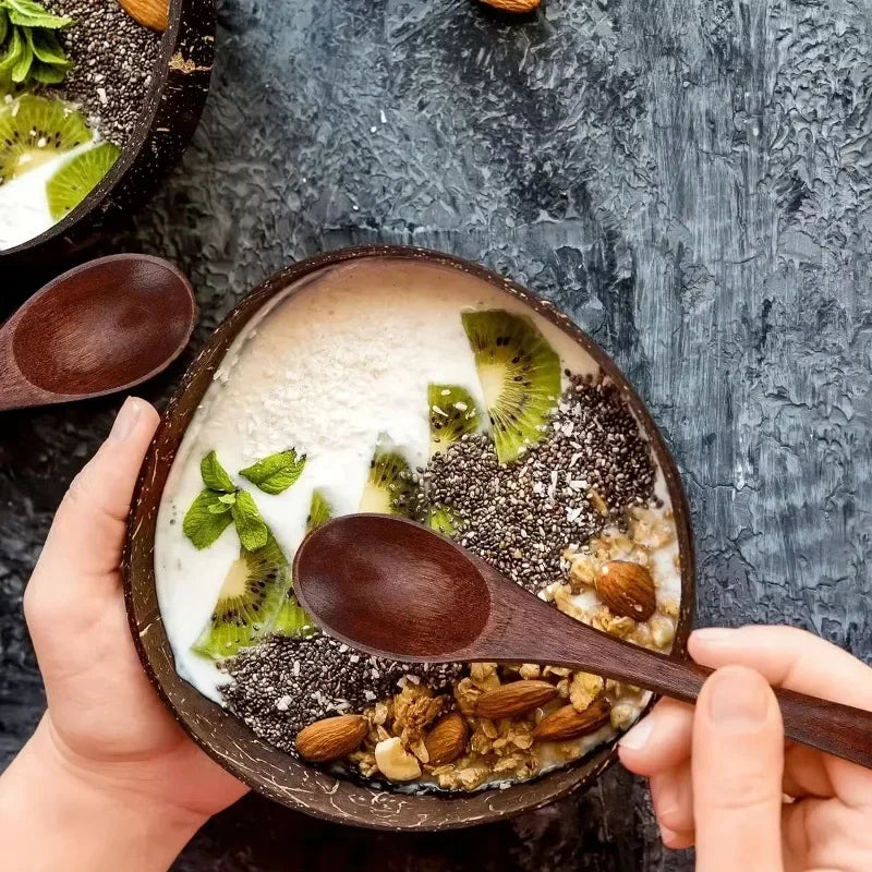 Eco-Friendly Coconut Bowls & Spoons