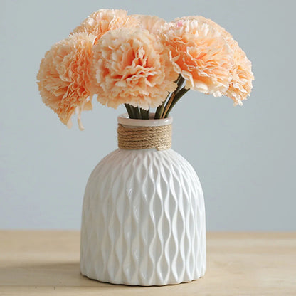 Nordic Chic Plastic Flower Vase - Modern Home Decor