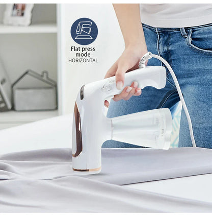 Compact 1600W Dual-Function Handheld Ironing and Steaming Machine