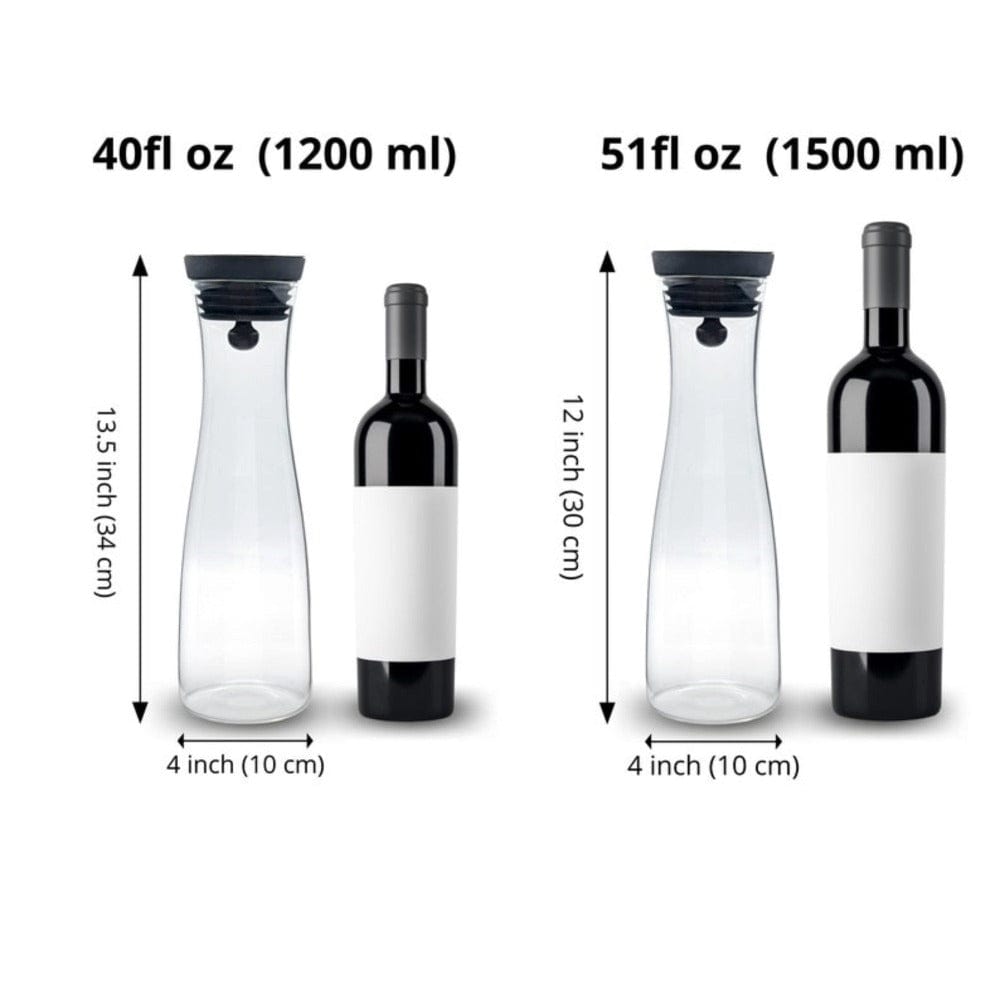 ArtOlo Elegant Glass Carafe with Lid