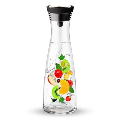 ArtOlo Elegant Glass Carafe with Lid