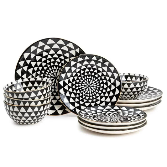 ArtOlo Store Dinnerware Set Ceramic Dinnerware Set 12-Piece