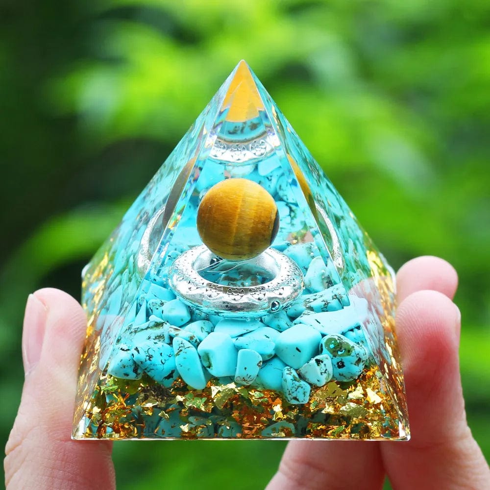 ArtOlo Store Crystals Stone Orgone Pyramid Energy Generator Natural Amethyst Peridot Reiki Chakra Meditation Tool Room Decor Christmas Gift