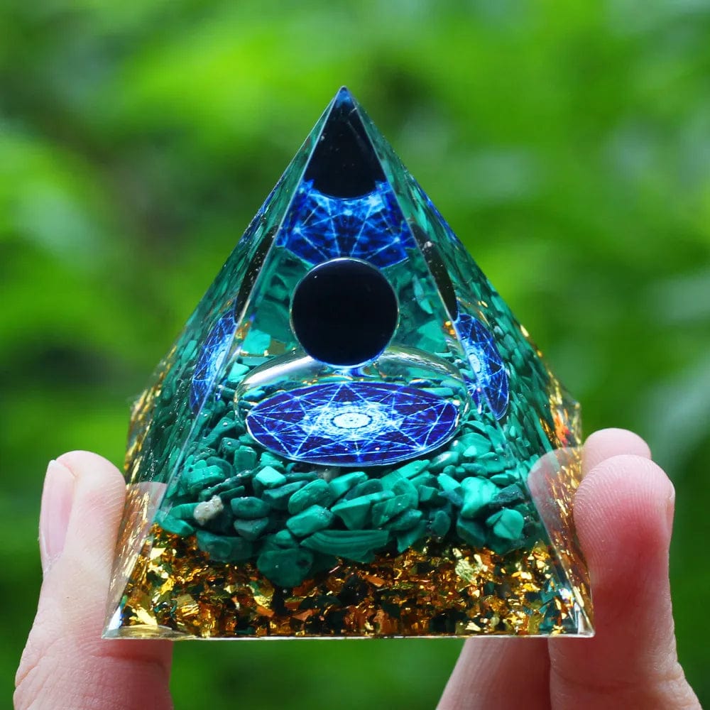 ArtOlo Store Crystals Stone Orgone Pyramid Energy Generator Natural Amethyst Peridot Reiki Chakra Meditation Tool Room Decor Christmas Gift