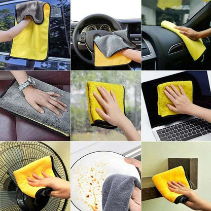 ArtOlo Store Microfiber Car Washing Towel Double-Sided Microfiber Car Wash Towel