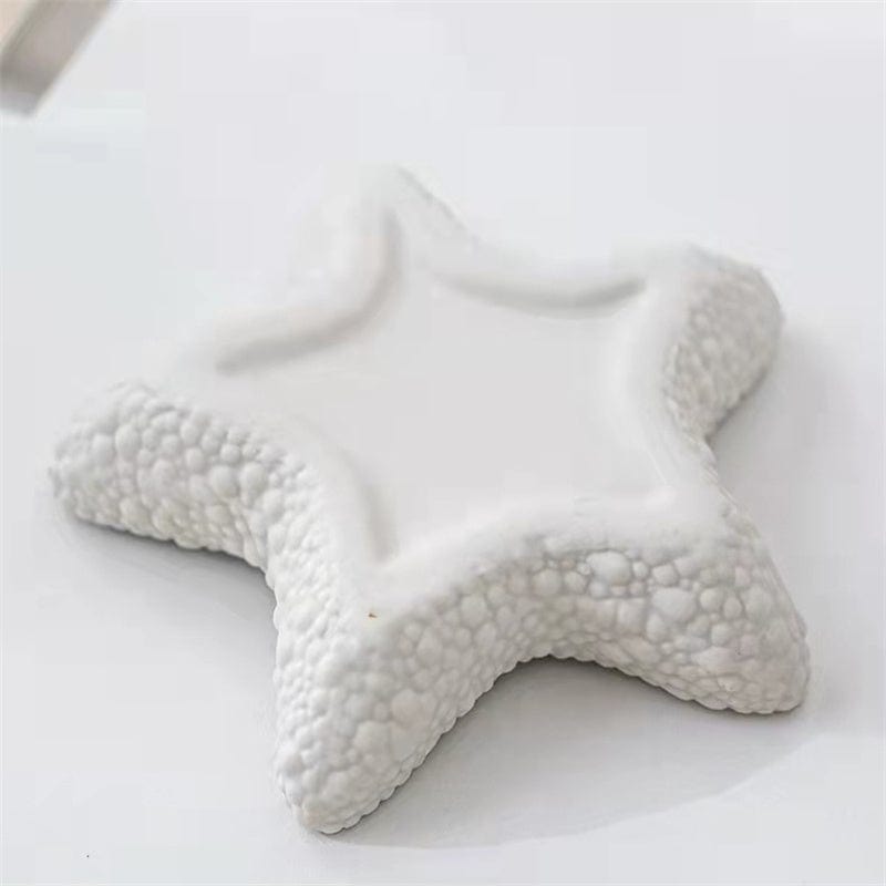 ArtOlo Store Fashion Ashtray Windproof Household Ornaments Scandinavian Starfish Ceramic Ashtray