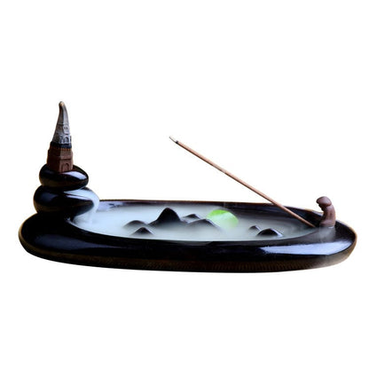 ArtOlo Store Incense Burner Fishing Purple Sand Backflow Incense Burner