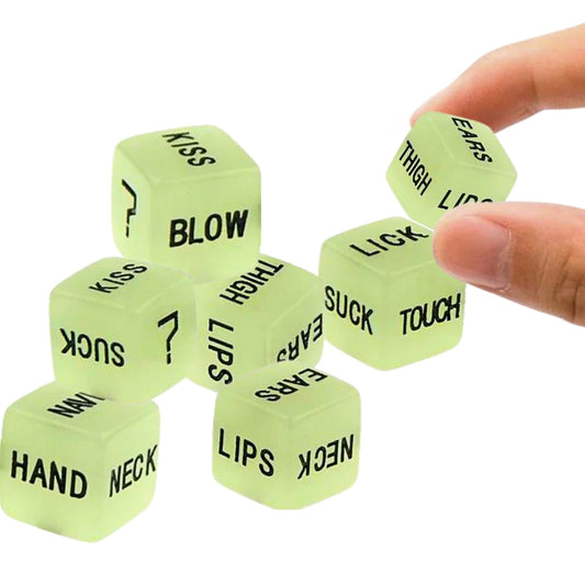 ArtOlo Store Luminous Love Dice Game Glow in the Dark Love Dice - Adult Couple's Party Game