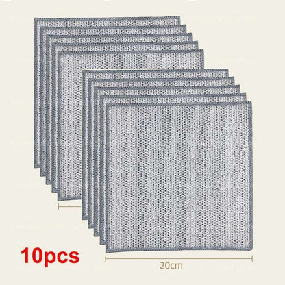 ArtOlo Store Microfiber Cleaning Towels Heavy-Duty Scrubbing Dishcloths Reusable