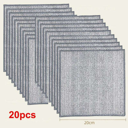 ArtOlo Store Microfiber Cleaning Towels Heavy-Duty Scrubbing Dishcloths Reusable