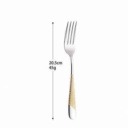 ArtOlo Store Home Tableware Cutlery Set Golden Cutlery Stainless Steel Dinnerware Set Silverware Cutlery Complete Fork Spoons Knives Set