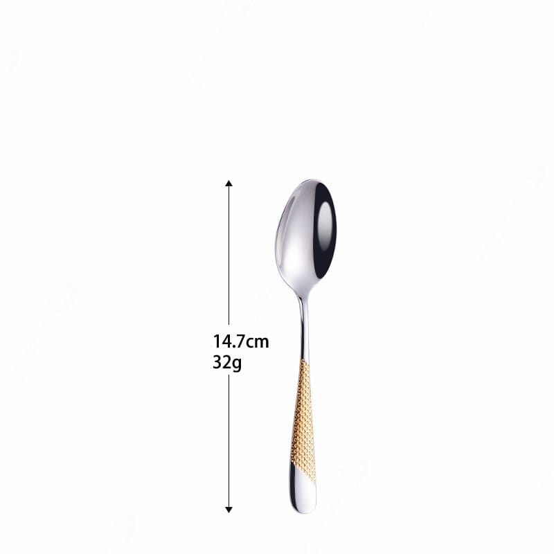 ArtOlo Store Home Tableware Cutlery Set Golden Cutlery Stainless Steel Dinnerware Set Silverware Cutlery Complete Fork Spoons Knives Set