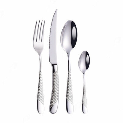 ArtOlo Store Home Tableware Cutlery Set Golden Cutlery Stainless Steel Dinnerware Set Silverware Cutlery Complete Fork Spoons Knives Set