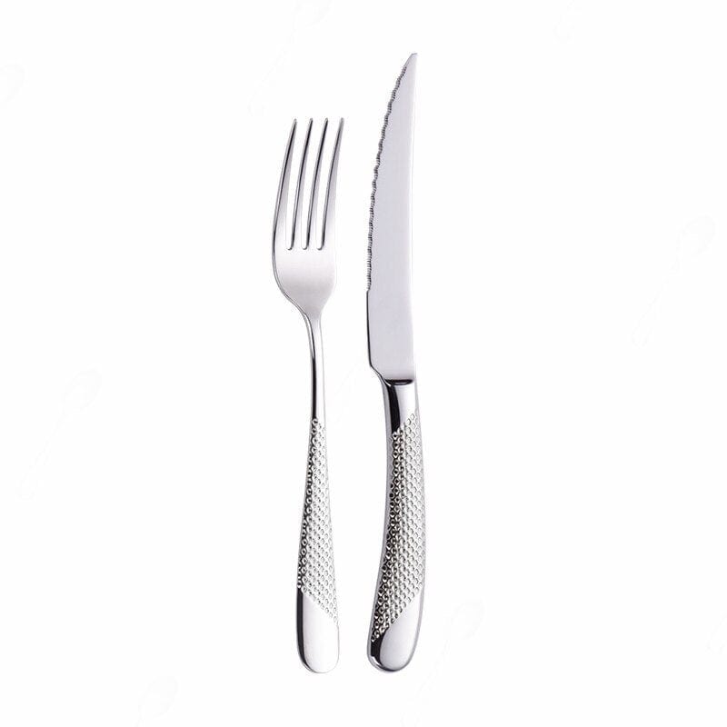 ArtOlo Store Home Tableware Cutlery Set Golden Cutlery Stainless Steel Dinnerware Set Silverware Cutlery Complete Fork Spoons Knives Set