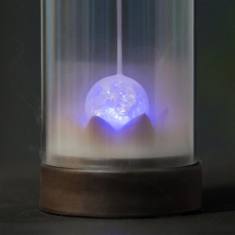 ArtOlo Store Incense Burner LED Crystal Ball Backflow Incense Burner & 20pcs Cones