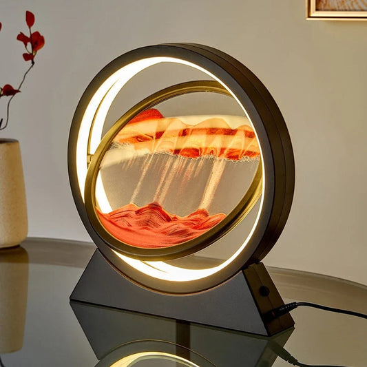 ArtOlo Store Lighting & Lamps Mesmerizing Moving Sand Art Table Lamp - A Perfect Home Decor Gift!