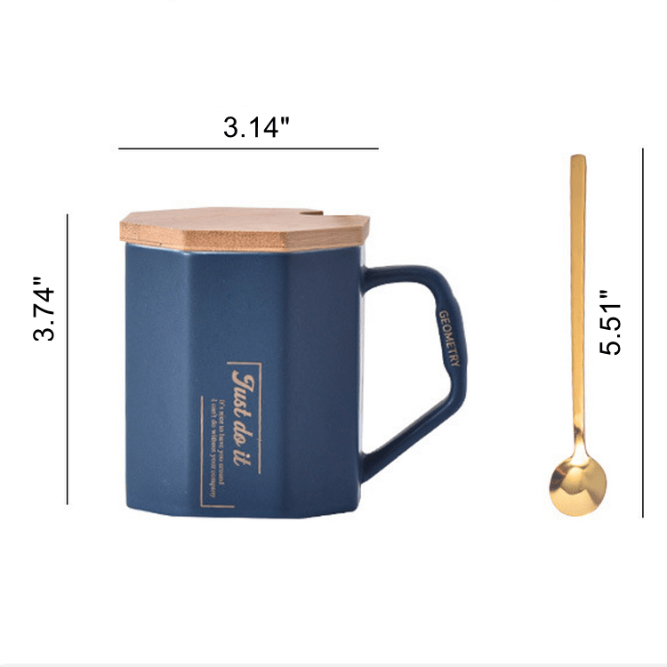 ArtOlo Store Nordic Ceramic Cup with Spoon