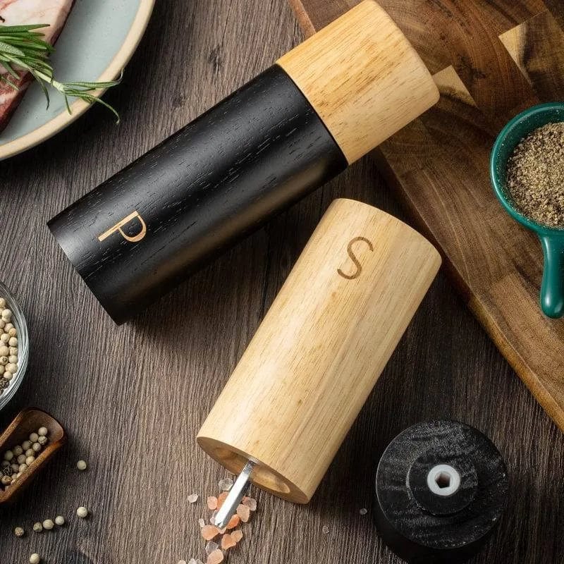 ArtOlo Store Oak Pepper Grinder Adjustable Ceramic