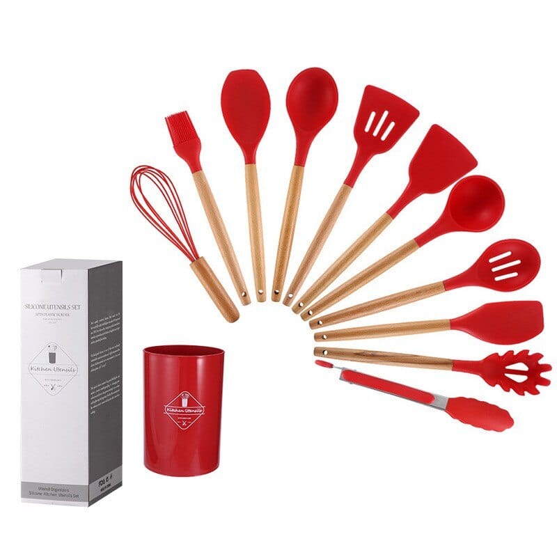 ArtOlo Store Kitchen Utensils Set Premium Silicone Kitchen Utensils Set, 12pcs