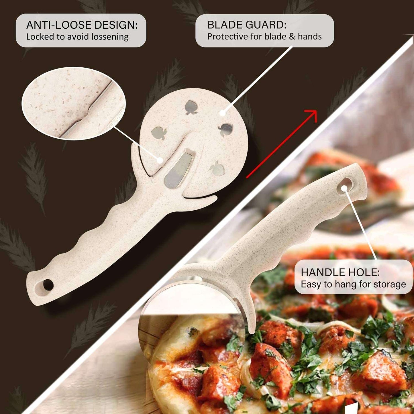 ArtOlo Store Pizza Cuters Professional Pizza & Pastry Cutter