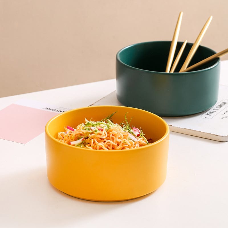 ArtOlo Store Tableware Wooden Shelf Salad Bowl Noodle Bowl Key Storage Pet Bowl Wooden Shelf Cat Bowl Ceramic Dog Food Double Bowl